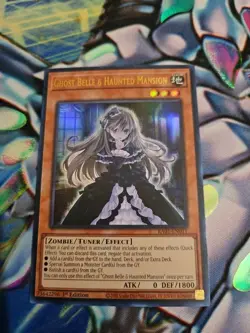 Yu-Gi-Oh! Ghost Belle & Haunted Mansion RA01-EN011 Ultra Rare 1st Edition NM - Image 1