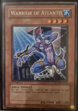 YuGiOh Warrior of Atlantis Rare 1st Edition FOTB-EN016 - Image 1