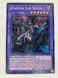 Azamina Ilia Silvia - 25LP-EN010 - Emblazoned Secret Rare - Image 1