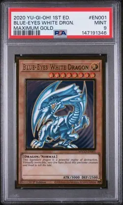 PSA 9 2020 Blue-Eyes White Dragon and Red-Eyes Black Dragon Maximum Gold MAGO - Image 4