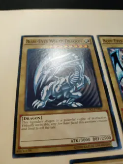 3x Yu-Gi-Oh Blue-Eyes White Dragon LDK2-ENK01 Mixed Art LP - Image 3