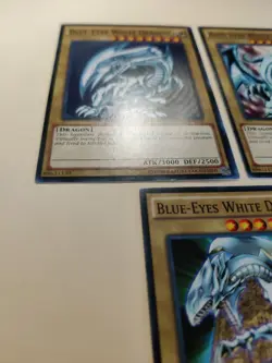 3x Yu-Gi-Oh Blue-Eyes White Dragon LDK2-ENK01 Mixed Art LP - Image 4