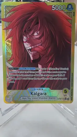 KALGARA 2024 ONE PIECE TWO LEGENDS LEADER ALT ART #OP08-098 Q5677 - Image 1