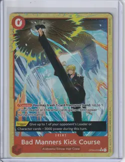 One Piece TCG | Bad Manners Kick Course OP04-016 Alt Art PRB02 - Image 1