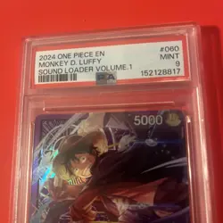 2024 ONE PIECE PROMOS SOUND LOADER VOLUME.1 #060 MONKEY D. LUFFY PSA 9 - Image 2