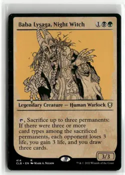 Baba Lysaga, Night Witch Showcase - Baldur's Gate MTG NM - Image 1