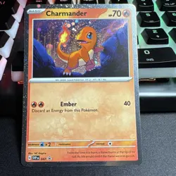 Charmander - 047 (Cosmos Holo) 047 Sv: Scarlet & Violet Promo Cards Holo LP- NM - Image 3