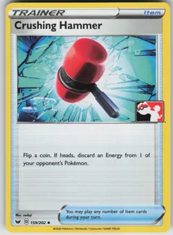 Pokemon TCG Crushing Hammer Uncommon Prize Pack Series Cards 159/202 - Image 1
