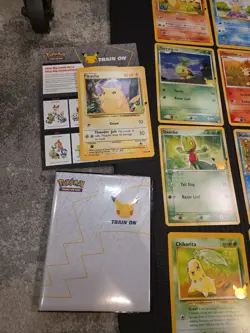 Pokemon TCG 25th Anniversary First Partner Pack Full Jumbo Cards Set with Binder - Image 3