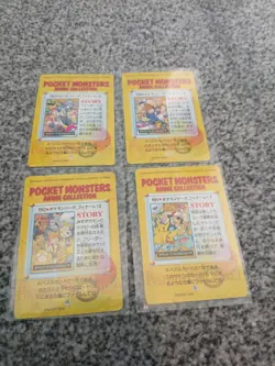 Pokemon Bandai Carddass Trading Card Bundle of 4 Connecting Art 191 192 193 194 - Image 2
