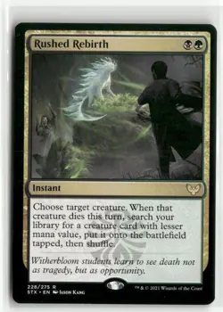 Rushed Rebirth - Strixhaven School of Mages MTG NM - Image 1