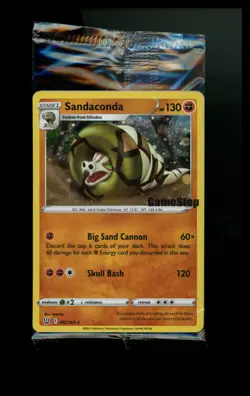 Sandaconda 082/163 Gamestop Exclusive SEALED Promo SWIRL Pokemon Card TCG - Image 1