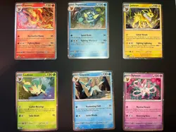 Prismatic Evolutions 6 Black Star Promo Cards Flareon Vaporeon Jolteon +3 Others - Image 1