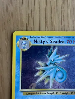 Pokemon TCG Misty's Seadra Holo Card 9/132 - Image 3