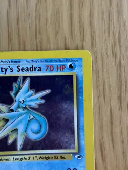 Pokemon TCG Misty's Seadra Holo Card 9/132 - Image 4