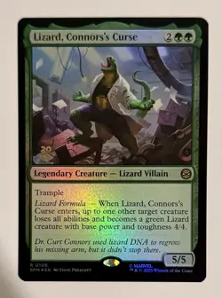x1 Lizard, Connors's Curse - Foil R MTG Marvel's Spider-Man M/NM, English - Image 1