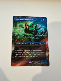 MTG Marvel Super Heroes Loki, God of Mischief Borderless Regular NM - Image 1