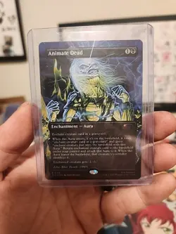 Animate Dead Rainbow Foil Secret Lair Drop Foil SLD MTG Magic Iron Maiden - Image 1