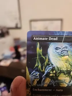 Animate Dead Rainbow Foil Secret Lair Drop Foil SLD MTG Magic Iron Maiden - Image 3