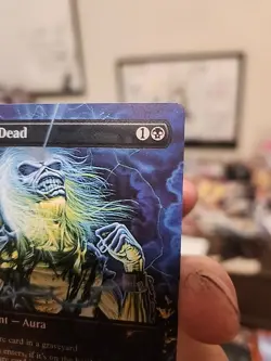Animate Dead Rainbow Foil Secret Lair Drop Foil SLD MTG Magic Iron Maiden - Image 4