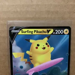 Surfing Pikachu V CELEBRATIONS 008/025 25th Anniversary Pokemon (A2) - Image 2