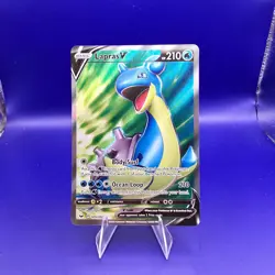 Lapras V 189/202 SWSH Full Art Pokemon TCG NM Sword Shield Base Set - Image 1