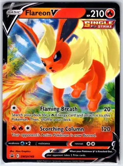 Flareon V SWSH149 Holo Promo Sword & Shield Promo Pokemon Holo Near Mint - Image 1