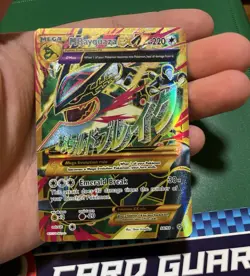M Rayquaza EX 98/98 Full Art Holo XY Ancient Origins 2015 Damaged - Image 1