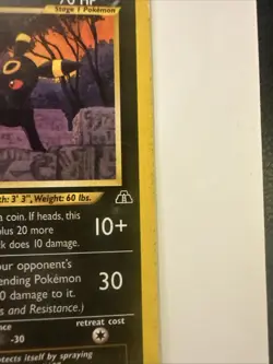 UMBREON RARE POKEMON NEO DISCOVERY 32/75 VINTAGE - Image 4