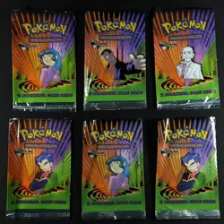 Gym Challenge - Empty Booster Pack - Vintage Display Pokemon - Image 1