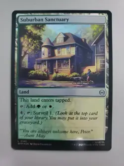 MTG Suburban Sanctuary Marvel's Spider-Man Foil Land - Image 1