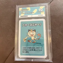 ACE 10 Meowth 2019 Old Maid Pokemon Center Exclusive Japanese - Image 1