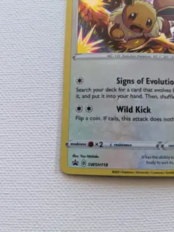 Eevee SWSH118 Holo Promo Sword & Shield Promo Pokemon Near Mint - Image 2