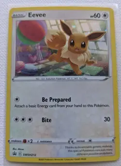 Eevee SWSH212 Holo Promo Sword & Shield Promo Pokemon NM - Image 1