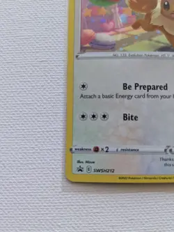 Eevee SWSH212 Holo Promo Sword & Shield Promo Pokemon NM - Image 2