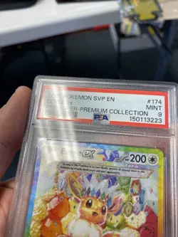 2025 POKEMON SVP EN-SV BLACK STAR PROMO #174 EEVEE EX PSA 9 Mint - Image 3