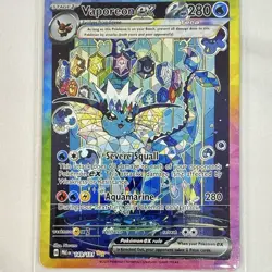 Pokemon Vaporeon ex 149/131 Sv Prismatic Evolutions SIR Full Art Holo EN - Image 1