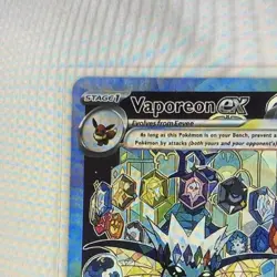 Pokemon Vaporeon ex 149/131 Sv Prismatic Evolutions SIR Full Art Holo EN - Image 3