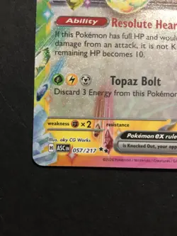 Pokemon Pikachu ex Holo Double Rare ME: Ascended Heroes 057/217 NM - Image 5