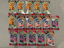 Pokemon TCG Chaos Rising / MEGA EVOLUTION Sleeved Booster Packs Lot Of 16- NEW - Image 1