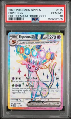 2025 POKEMON SVP EN-SV BLACK STAR PROMO #175 ESPEON EX PSA 10 - Image 1
