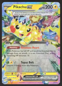 Pikachu ex 057/217 Holofoil ME: Ascended Heroes Near Mint - Image 1