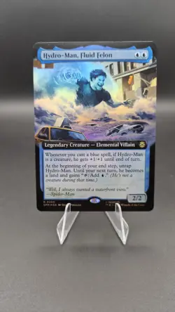 x1 Hydro-Man, Fluid Felon - Foil - Extended Art R MTG Marvel's Spider-Man M/NM, - Image 1