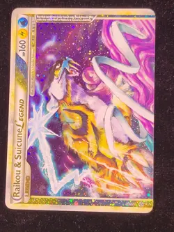 Pokemon Raikou & Suicune Legend 92/95 Top HGSS Unleashed Holo Rare NM/LP - Image 1
