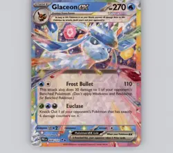 Glaceon ex 026/131 Holo Double Rare Prismatic Evolutions NM Pokemon - Image 1