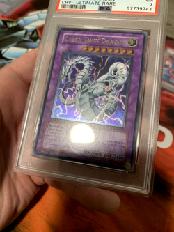 Yugioh Cyber Twin Dragon Ultimate Rare 1st Edition CRV-EN035 - PSA 7 NM - Image 4