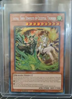 Yu-Gi-Oh! TCG Shiina, Twin Tempests of Celestial Thunder BPRO-EN027 1st Ed - Image 1