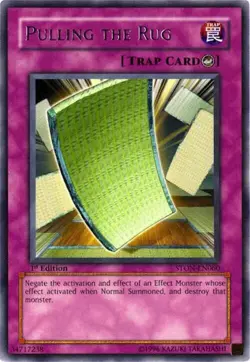 Pulling the Rug STON-EN060 R Strike of Neos Yu-Gi-Oh 1st Edition NM/M - Image 1