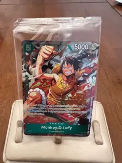 One Piece Release Event Winner Card Monkey.D.Luffy P-135 P Foil - Image 1