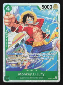 Monkey.D.Luffy SR PRB02-005 NM - One Piece TCG - Image 1